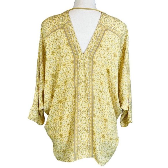 Rose & Olive Mandala Print Bohemian Blouse - Picture 4 of 8